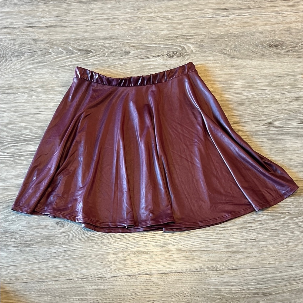 Elegant Burgundy Women's Skirt